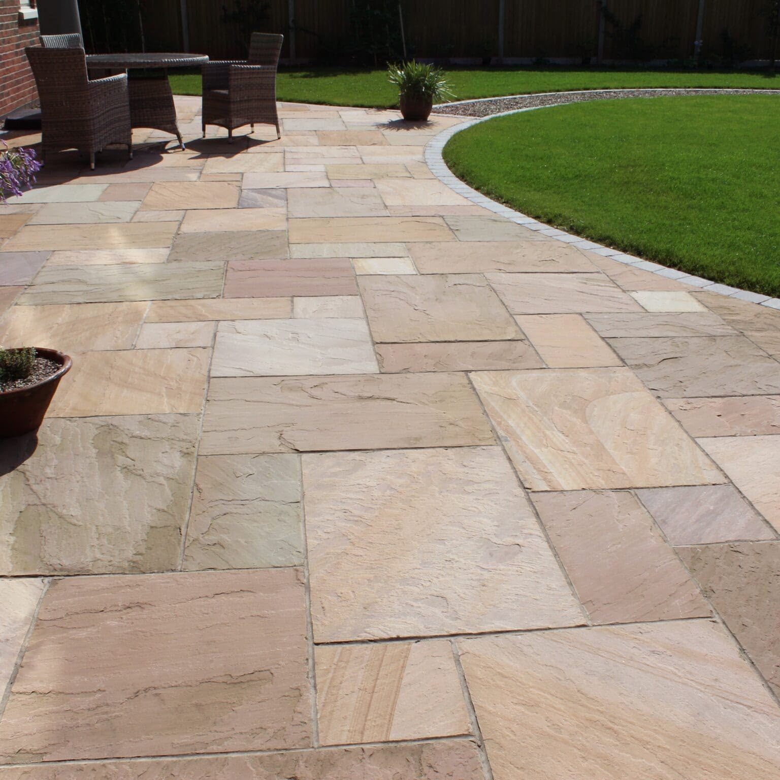 Natural stone patios